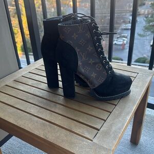 Black and Brown Women's Ankle Boots